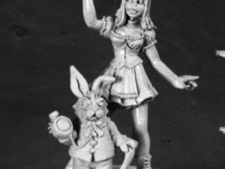 Alice and White Rabbit on Sale