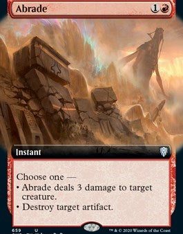 Abrade (Extended Art) [Commander Legends] on Sale