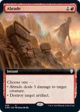 Abrade (Extended Art) [Commander Legends] on Sale