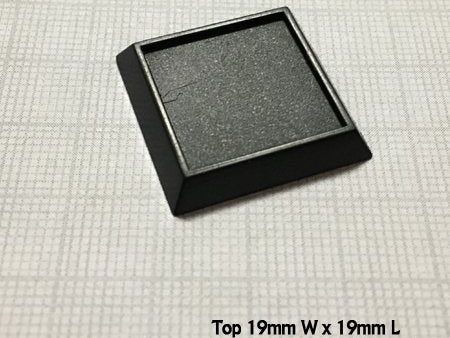 1 Square Plastic Gaming Base (no slot) (20)  Discount