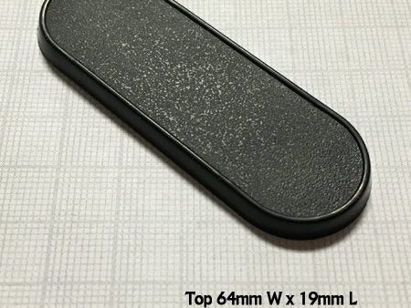 70mm x 25mm Oval Gaming Base (10) Supply