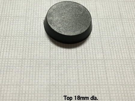 20mm Round Plastic Flat Top Base (25) For Cheap