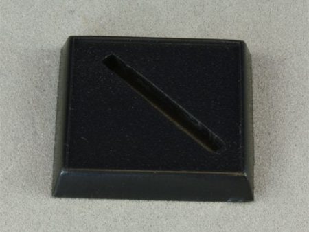 1 Inch Square Plastic Base, Universal Slot (20) For Sale