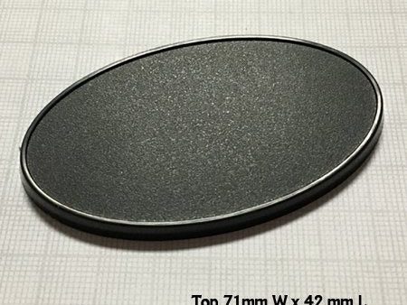 75mm x 46mm Oval Gaming Base (10) Hot on Sale