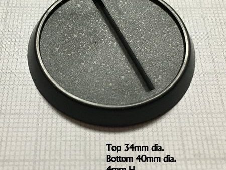 40mm Round Plastic Gaming Base (10) For Sale