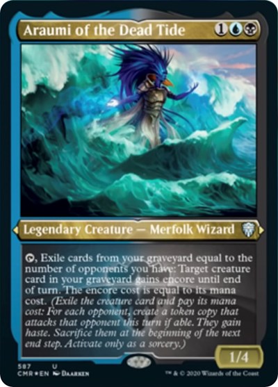 Araumi of the Dead Tide (Foil Etched) [Commander Legends] For Cheap