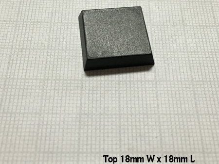 20mm Square Plastic Flat Top Base (25) Hot on Sale