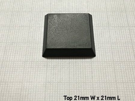 1 Square Plastic Flat Top Base (20)  Hot on Sale