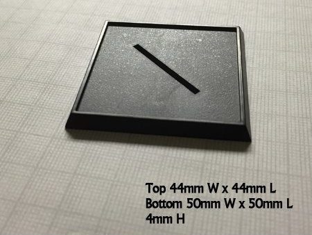 2 Inch Square Plastic Gaming Base (10) Online now