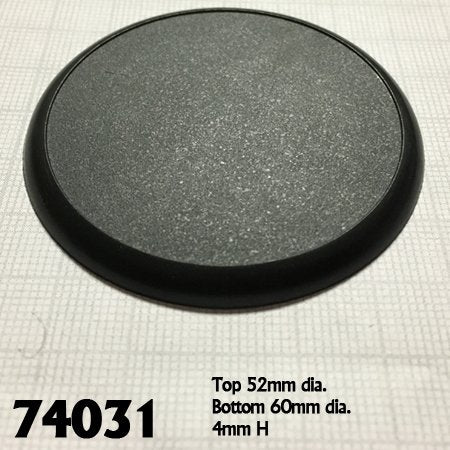 60mm Round Plastic Display Base (10) For Sale