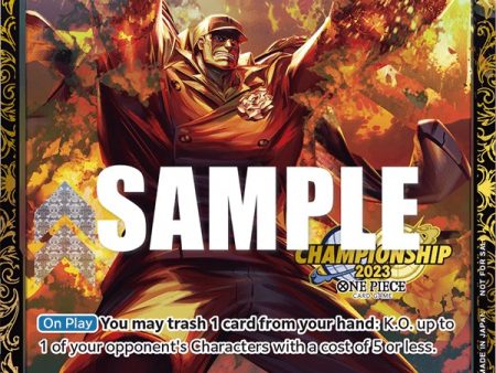 Sakazuki (Championship 2023) [One Piece Promotion Cards] on Sale