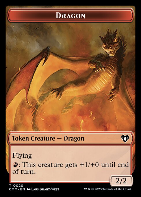 Bird    Dragon (0020) Double-Sided Token [Commander Masters Tokens] on Sale