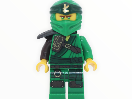 Lloyd (Forbidden Spinjitzu, shoulder armor, green head wrap with “L” pattern) For Sale