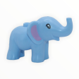 Bright Light Blue Baby Elephant (Friends, pink ears) Hot on Sale