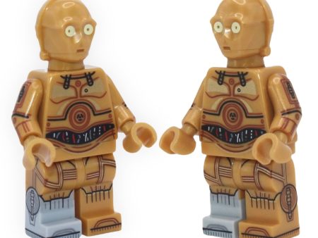 C-3PO (dual-molded light gray right leg, printed arms, 2022) Discount