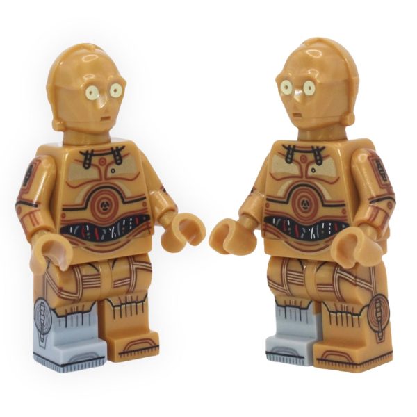 C-3PO (dual-molded light gray right leg, printed arms, 2022) Discount